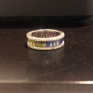 Rainbow costume eternity band